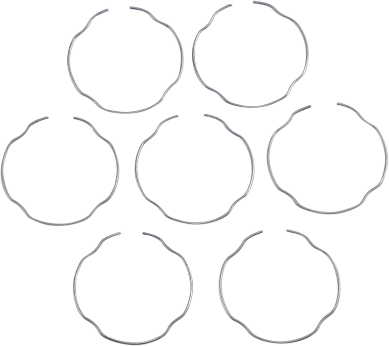 JAMES GASKET Fork Seal Retainers - 49 mm - 6 Pack - Harley-Davidson '02-'23 - JGI-46513-01