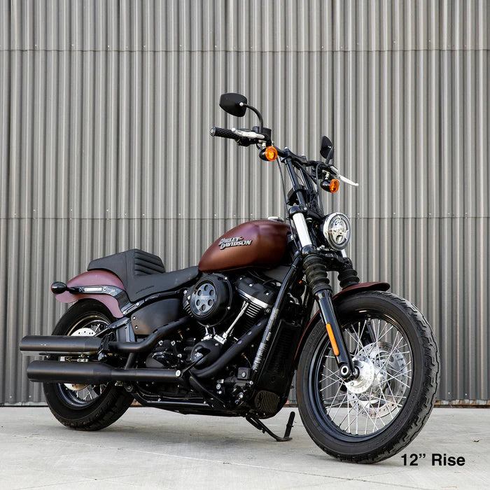 BILTWELL Risers - Murdock - 12" - Black 6403-201-12