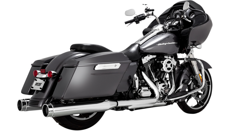 VANCE & HINES 4-1/2" Torquer Mufflers for FL '95-'16 - Chrome - 16673