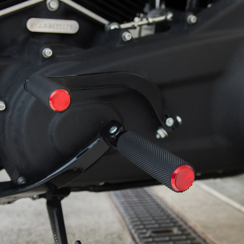 ARLEN NESS KNURLED FOOTPEGS, RED - STANDARD MALE MOUNT - 07-938 - PartsOutlet.com.au