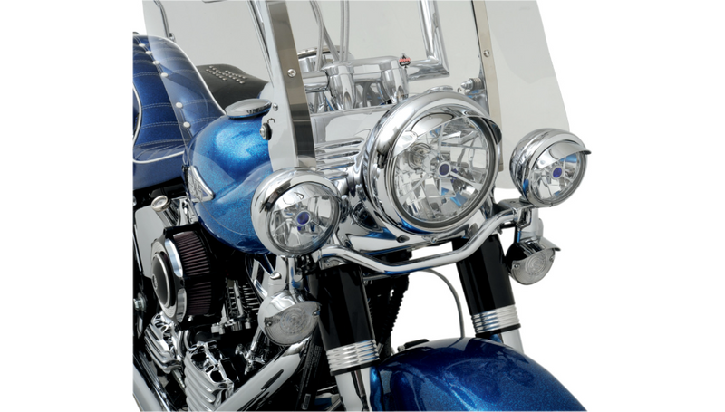 DRAG SPECIALTIES Visor for 4 1/2" Headlight - Chrome - 20-0305