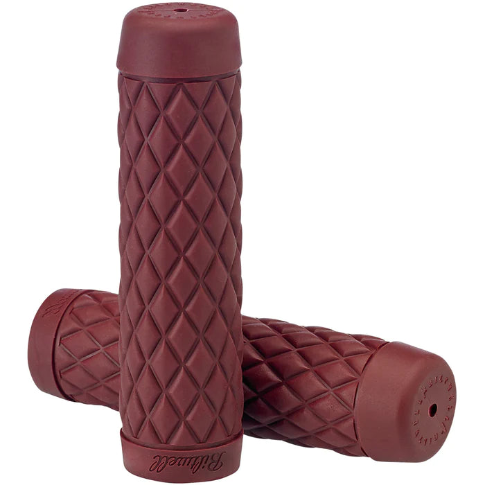 BILTWELL Grips - Torker - 1" - Oxblood 6705-0301