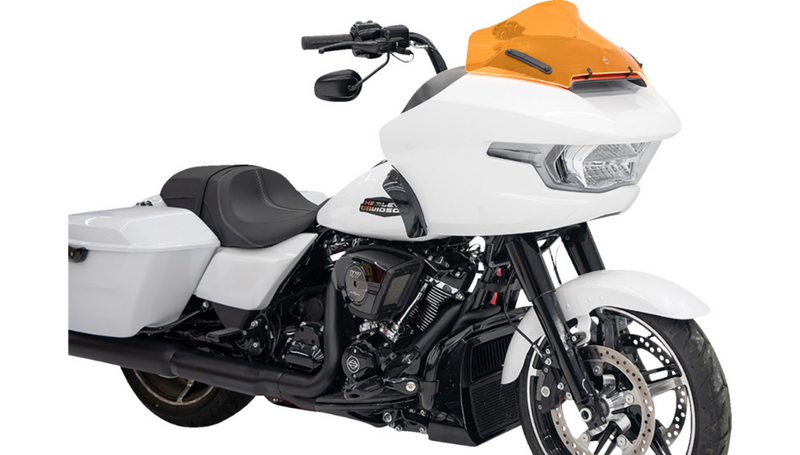 KLOCK WERKS Kolor Flare Windshield 2024+ Road Glide FLTRX - 10" - Orange Ice - FLTR - KWW-01-0711