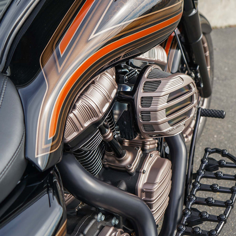 ARLEN NESS 10-GAUGE® 2017+ M8 ROCKER BOX COVERS, TITANIUM - 18-267 - PartsOutlet.com.au