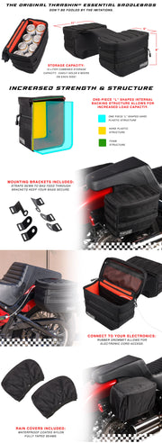 THRASHIN SUPPLY CO. Essential V3 Saddlebags - TSB-0006 - PartsOutlet.com.au