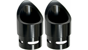 BARON Exhaust Tip - Black - Yamaha '99-'09 - Mini Scalloped BA-1100-02B - PartsOutlet.com.au