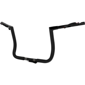 LA CHOPPERS Pre-Wired Twin Peaks Handlebar - 1-1/4" x 12" - 2024+ FLHX -Black LA-7367-12BW