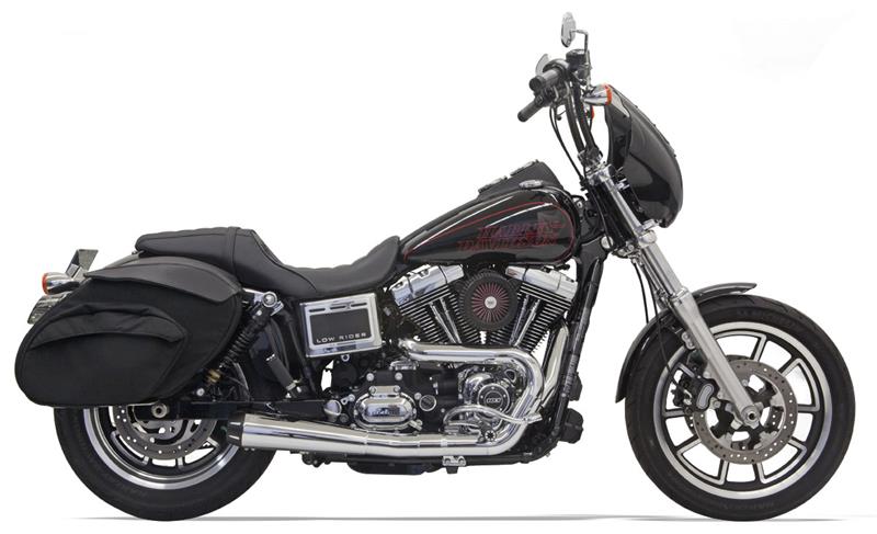 BASSANI XHAUST Road Rage 2:1 Exhaust Collector System - Black - Dyna '91-'17 FXD - 1D5250B
