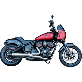 S&S CYCLE 2-into-1 Qualifier Exhaust System - Stainless - Indian Chief 22+ 550-1117 - PartsOutlet.com.au