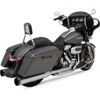 KHROME WERKS 2-into-2 Dominator Exhaust System with 4-1/2" Mufflers - Chrome - FL '17-'24 - M8 200400A