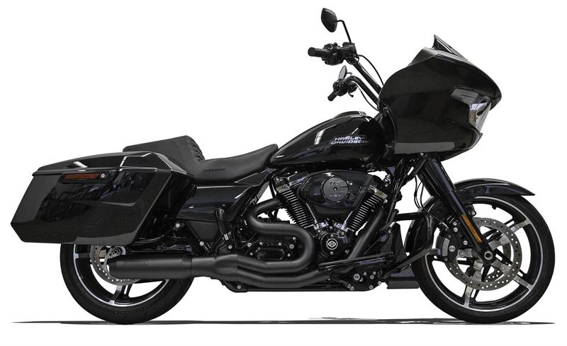BASSANI XHAUST 2-into-1 Mid-Length Super Bike Exhaust System - 4" Muffler - M8 Touring 1F98B