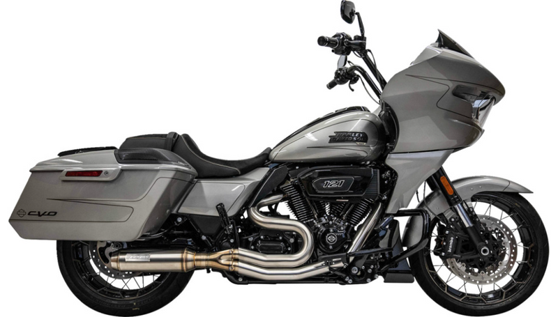 BASSANI XHAUST Mid-Length Super Bike Exhaust System - '17-'23 M8 Bagger - 1F98SS - PartsOutlet.com.au