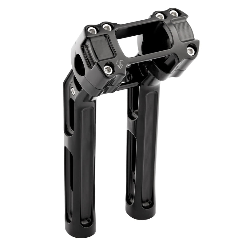 ARLEN NESS Method Kickback Handlebar Riser - Softail Gauge Cut-Out - 10" - Black - Harley-Davidson '18-'24 - 520-053