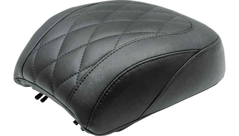 MUSTANG Wide Tripper Passenger Seat - Diamond - Black Stitch - FXBR '23-'25 - 85213