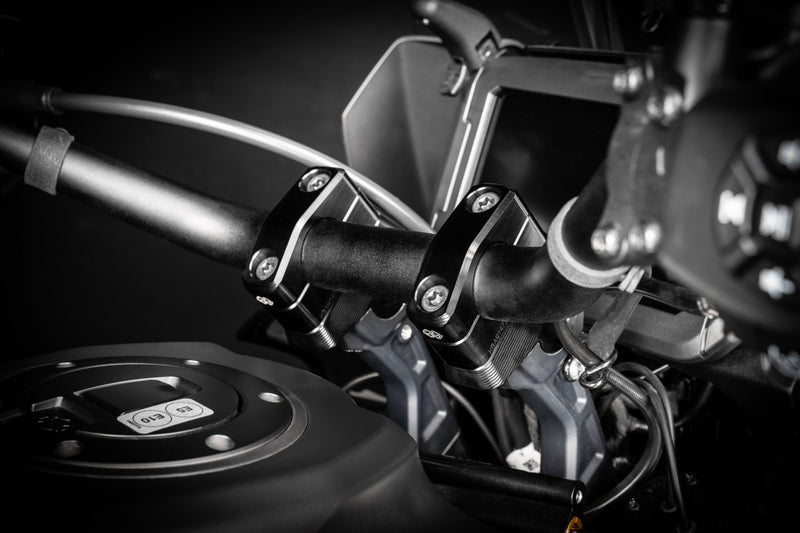 GILLES TOOLING 1D.GT Risers - Handlebar - Pan America '21-'24 - Black - 1DGT-05-B