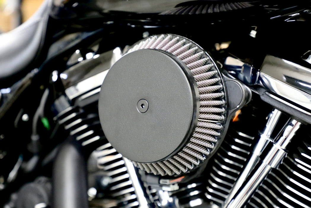 LA CHOPPERS AIR CLEANER WITH PLAIN COVER (BLACK) M8 - LA-2392-03B - PartsOutlet.com.au