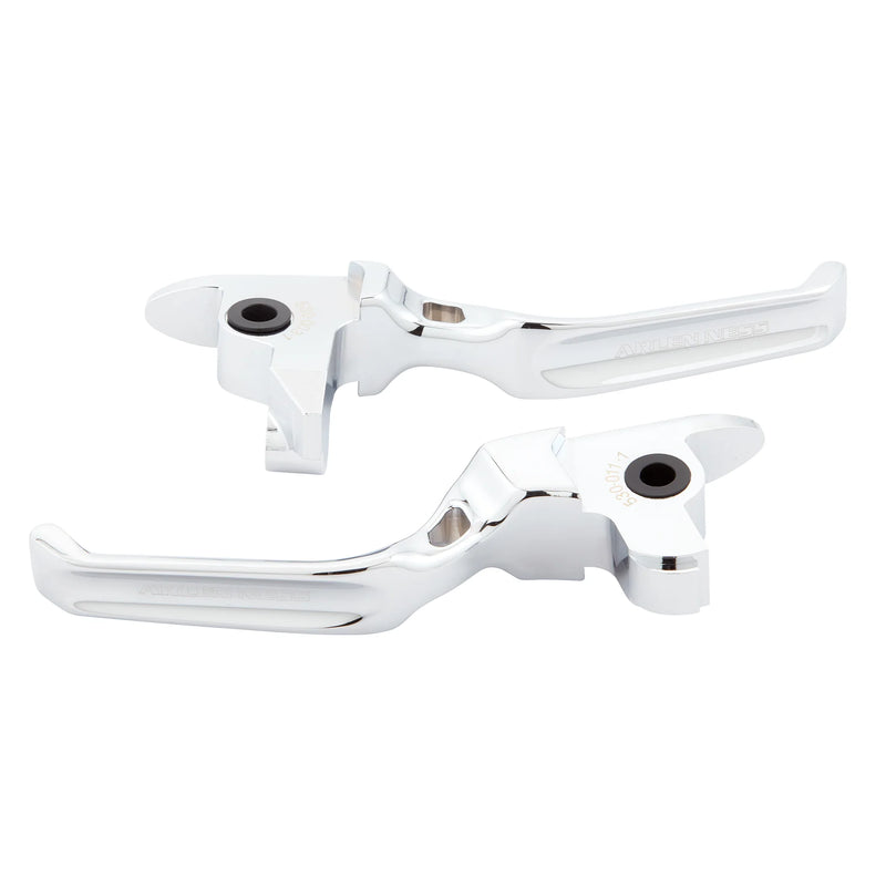 ARLEN NESS Lever Set - Method - Chrome - 96-17 Big Twin (FLST / FXD) - 530-020 - PartsOutlet.com.au