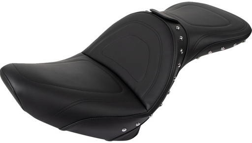 SADDLEMEN Explorer Special Studded Seat - Backrest - Softail '84-'99 - 8802J - PartsOutlet.com.au