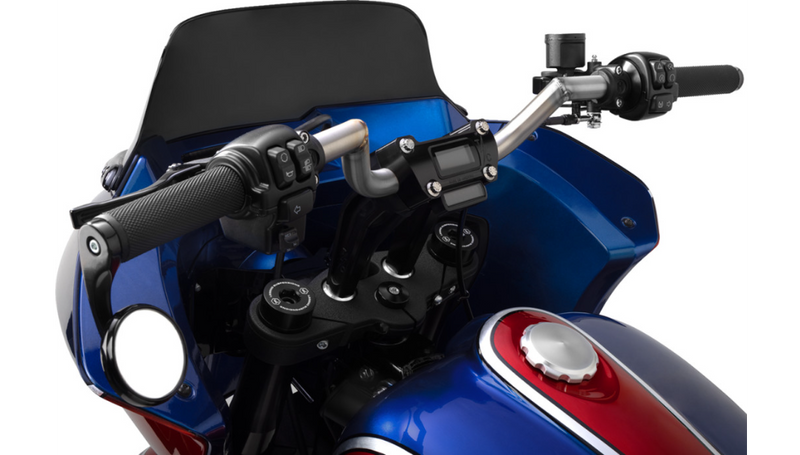 THRASHIN SUPPLY Risers - Pull Back - 6.5" - Gauge Cutout - Softail '18-'24 - Black - TSC-6500-1