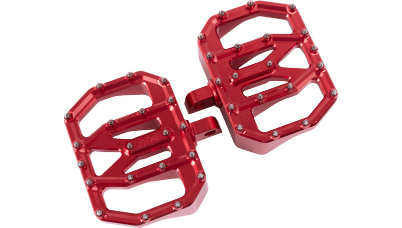 THRASHIN SUPPLY Mini Aggressor Floorboards - Red - Rear - Harley-Davidson '72-'25 - TSC-2031-2-D
