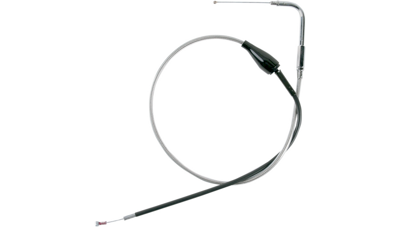 DRAG SPECIALTIES Idle Cable - Cruise - 41-1/2" - Braided - FL '96-'01 - 5342700B