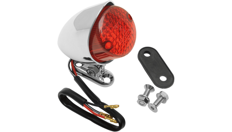 DRAG SPECIALTIES Bobber Taillight - Red Lens 12-6015 - PartsOutlet.com.au