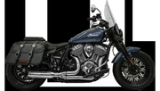 BASSANI XHAUST 2-into-1 Exhaust System with Super Bike Muffler - '22+ Indian Chief -Stainless Steel - 8H12SS - PartsOutlet.com.au
