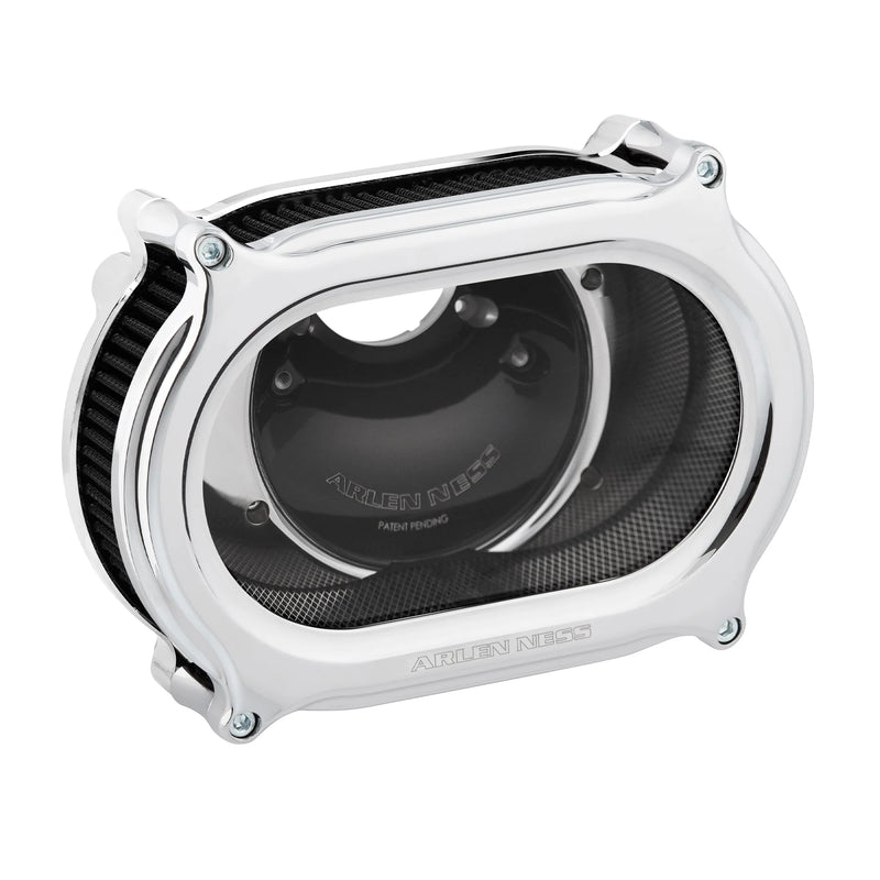 ARLEN NESS Stage 2 Oval Air Cleaner Kit - Chrome -  Touring '24+ & Softail '25+ - 600-207