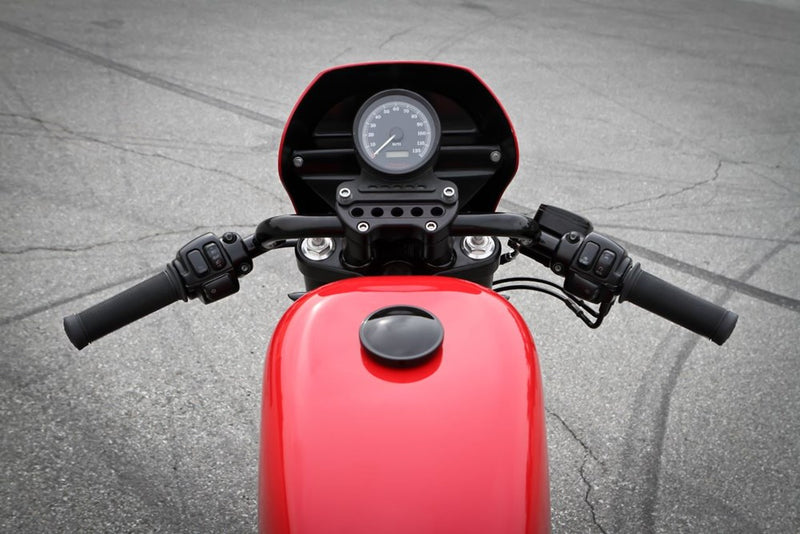 BURLY BRAND Handlebar - Club - Black - Harley-Davidson 2016-2022 - B12-6000B - PartsOutlet.com.au