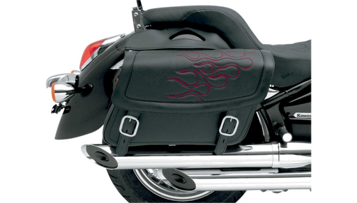 SADDLEMEN Flame Saddlebag - Orange - Large X021-05-0416 - PartsOutlet.com.au