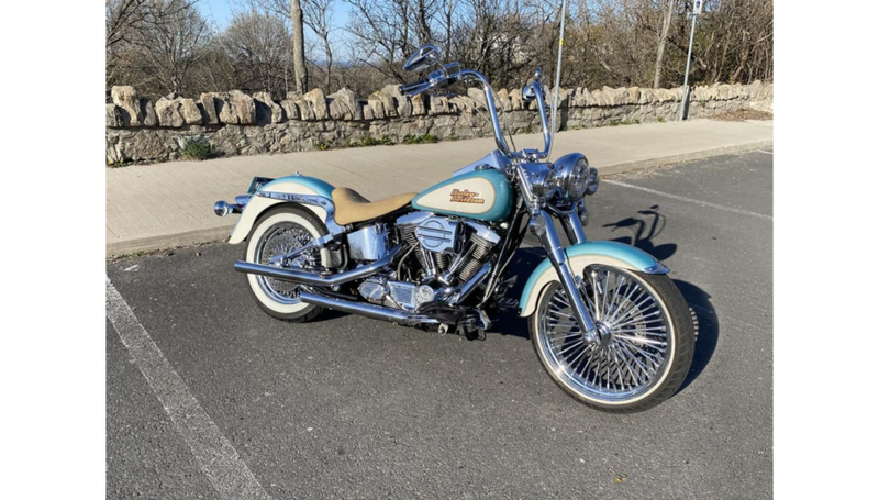 BURLY BRAND Handlebar - Gorilla Ape - TBW - 16" - Chrome - Harley-Davidson '49-'24 - B12-1503C