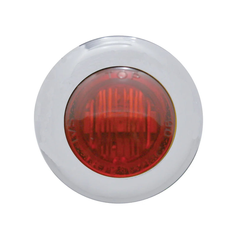 PRO-ONE PERF.MFG. Mini Marker Light - Dual Function - Red LED - Red Lens - 402210