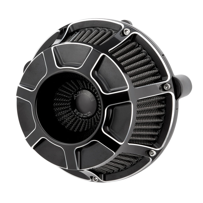 ARLEN NESS Inverted Series Air Cleaner Kit - Beveled - Black - Touring '24+ & Softail 25+ - 600-225
