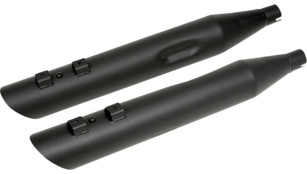 DRAG SPECIALTIES 4" Mufflers for '99-'16 FL - Black H00966