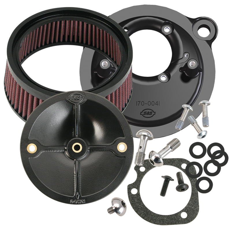 S&S CYCLE Stealth Air Cleaner Kit Without Cover for 1991-2006 HD® XL Sportster® Models With Stock CV Carb - 170-0093 - PartsOutlet.com.au