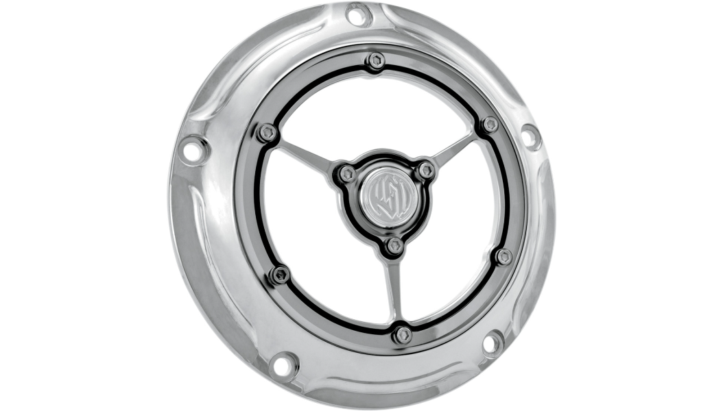 RSD Clarity Derby Cover - Chrome - Harley-Davidson 1999-2016 - 0177-2007-CH - PartsOutlet.com.au