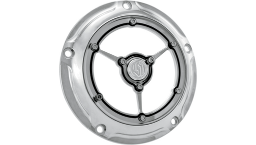 RSD Clarity Derby Cover - Chrome - Harley-Davidson 1999-2016 - 0177-2007-CH - PartsOutlet.com.au