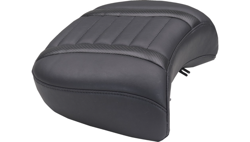 MUSTANG Deluxe Passenger Seat - Wide - Black Stitch - FLT/FLH '23-'25 - 88420