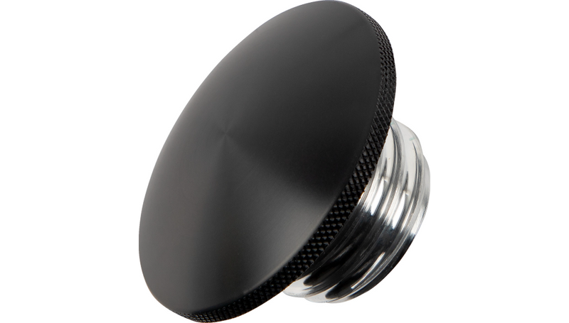 JOKER MACHINE Knurled Gas Cap - Black - Harley-Davidson 1993-2023 - 10-444B - PartsOutlet.com.au