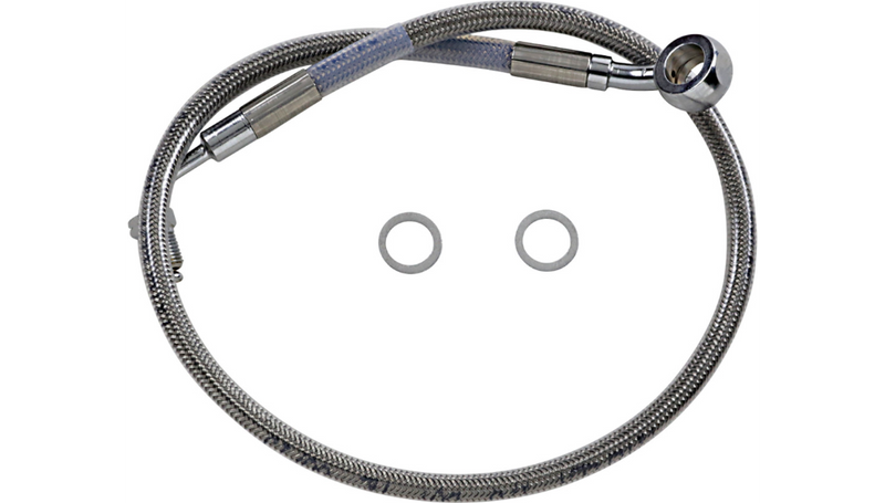 DRAG SPECIALTIES Brake Line - +2" - Stainless Steel - '18-'23 Softail - 618631-2