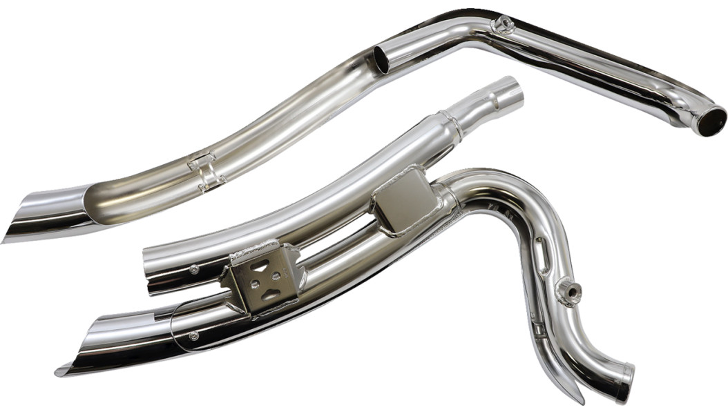 COBRA Speedster Swept Short Exhaust - Chrome - FXSB '13-'17 6226 - PartsOutlet.com.au