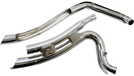 COBRA Speedster Swept Short Exhaust - Chrome - FXSB '13-'17 6226 - PartsOutlet.com.au