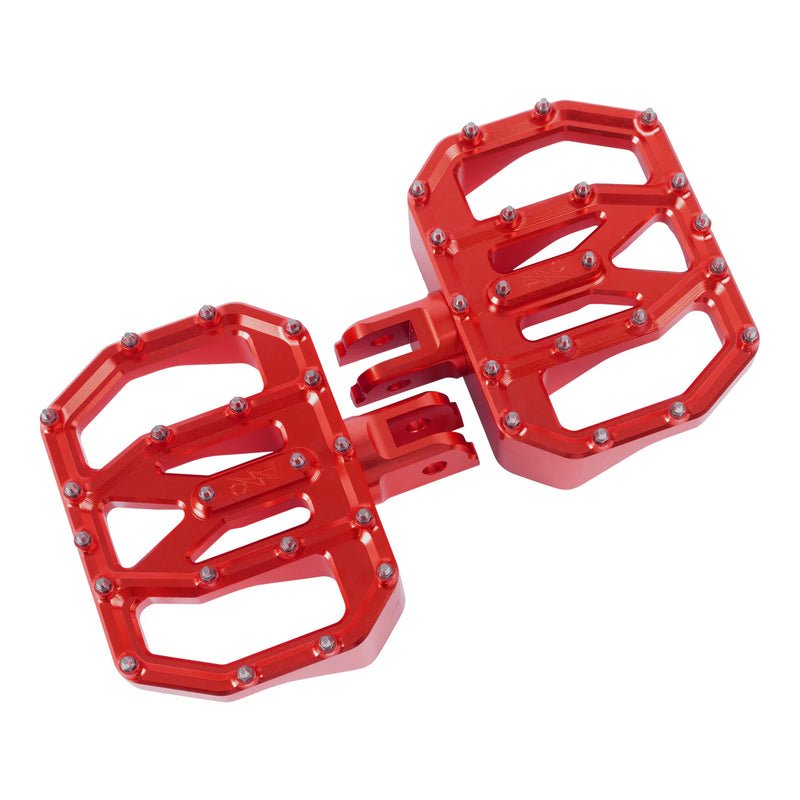 THRASHIN SUPPLY Mini Aggressor Floorboards - Red - Front - Softail '18-'25 - TSC-2031-2-SF