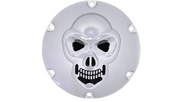 DRAG SPECIALTIES Skull Derby Cover - Harley-Davidson 2004-2022 - Chrome - 6 Hole 33-0067SKD - PartsOutlet.com.au