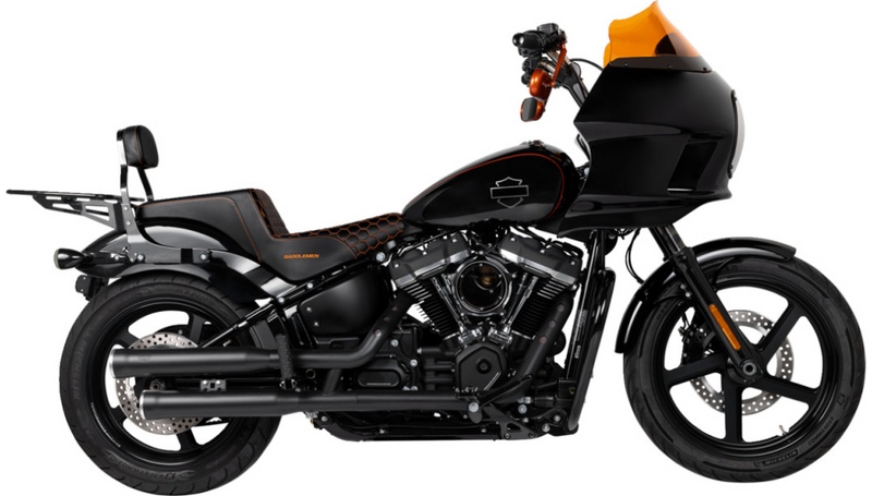 SADDLEMEN Step-Up Seat - Honeycomb - FXBB/FXST '18-'25 - 818-30-177