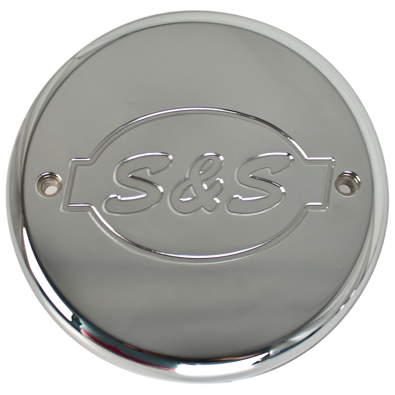 S&S CYCLE Chrome Billet S&S® Logo Cover for S&S® Air Cleaners For 2014-'16 Indian® Touring Models 170-0242 - PartsOutlet.com.au