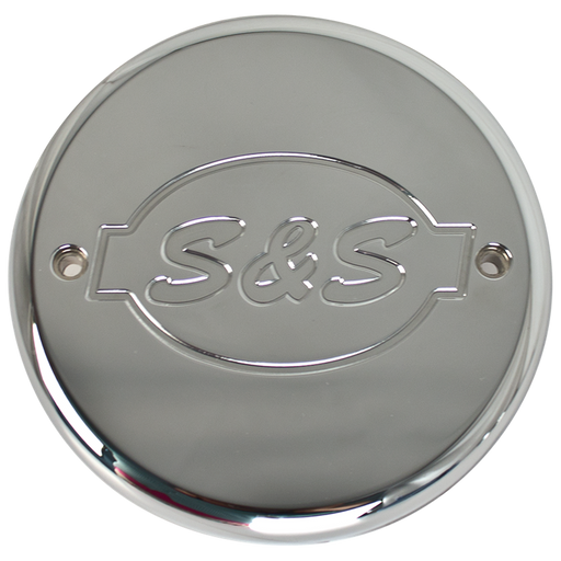 S&S CYCLE Chrome Billet S&S® Logo Cover for S&S® Air Cleaners For 2014-'16 Indian® Touring Models 170-0242 - PartsOutlet.com.au