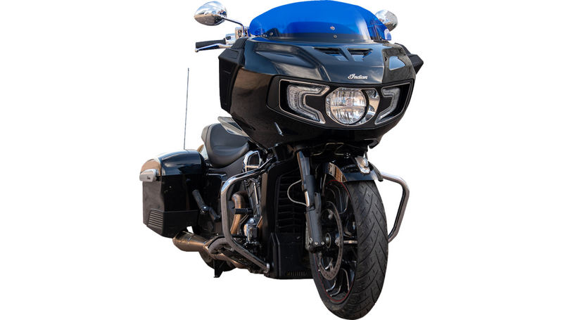 KLOCK WERKS Kolor Flare Windshield - 8" - Blue - Indian '20-'25 - KWW-04-0623