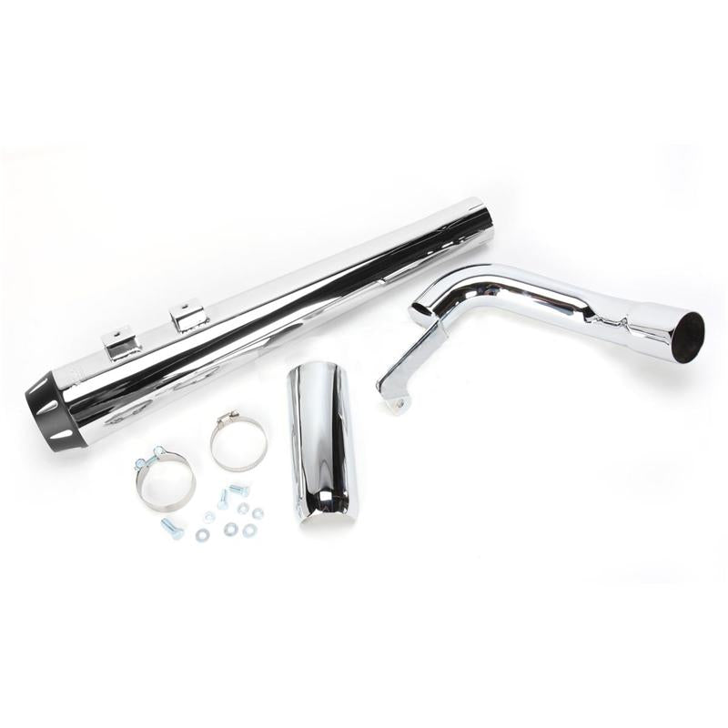 BASSANI XHAUST Mega Power Pseudo Muffler - Chrome - '09-'20 FL 1F49R - PartsOutlet.com.au