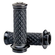 BILTWELL Grips - Alumicore - Dual Cable - Black 6604-201-01 - PartsOutlet.com.au